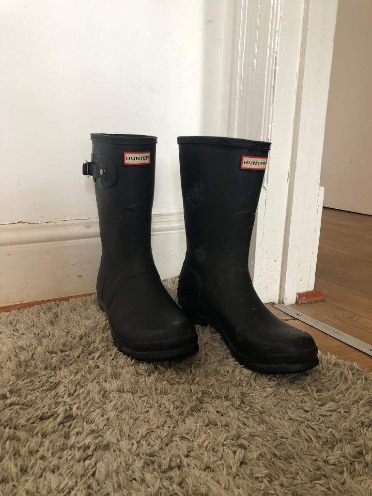 short hunter boots size 7
